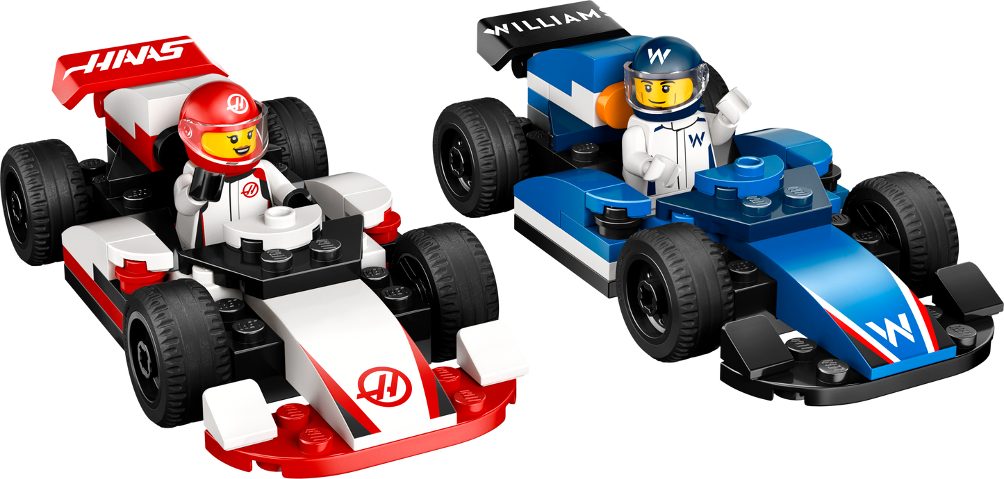 LEGO F1 Williams Racing & Haas F1 Race Cars 60464