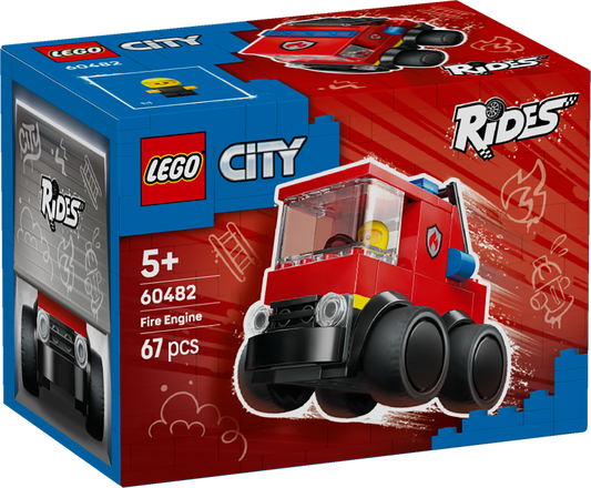 LEGO City Rides – Fire Truck Toy Building Set 60482