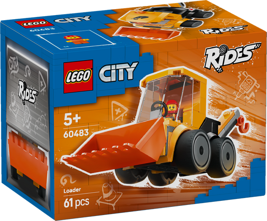 LEGO City Rides – Construction Loader Toy Building Set 60483