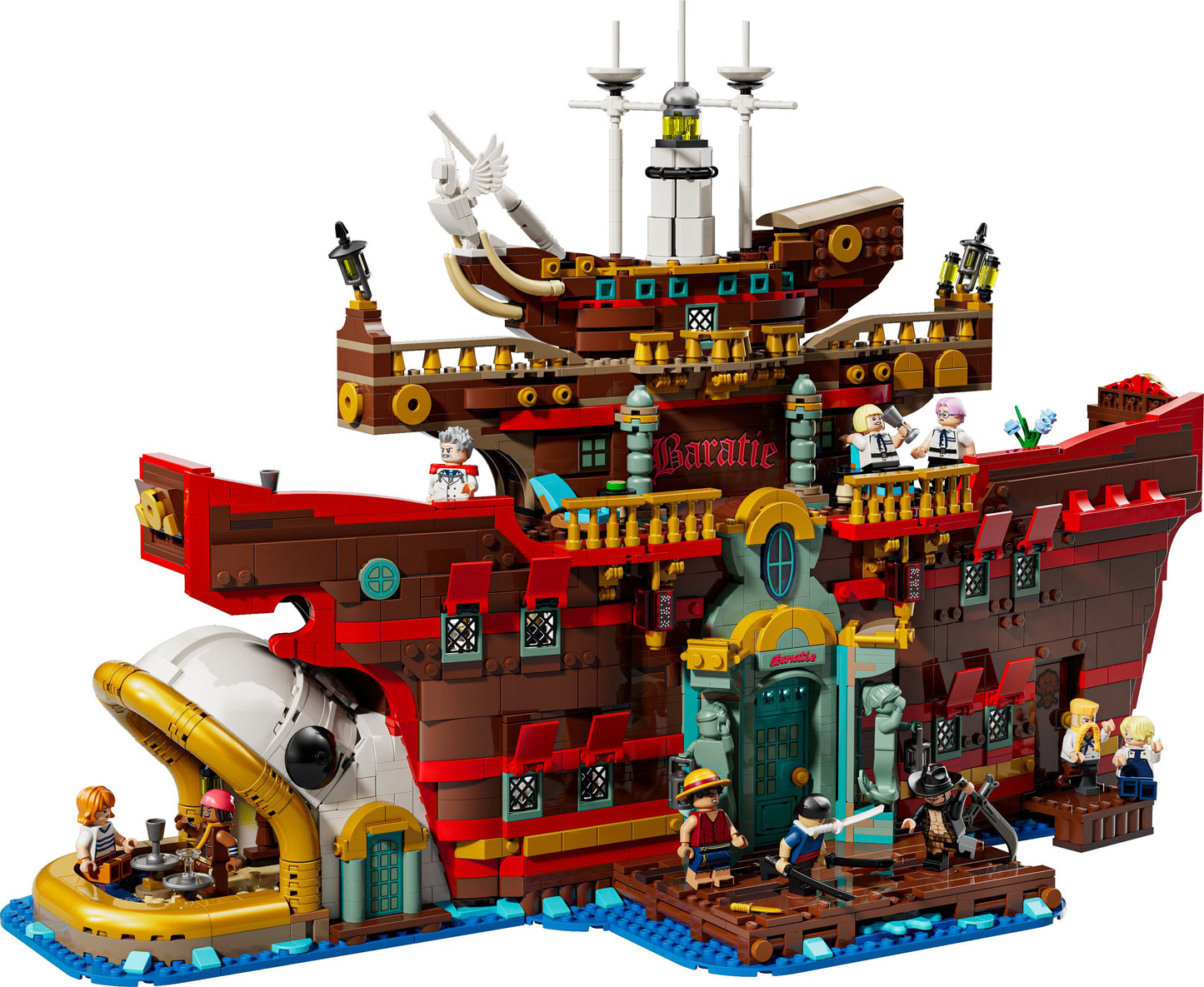 LEGO ONE PIECE The Baratie Floating Restaurant, Model Building Kit Gift for Adults 75640