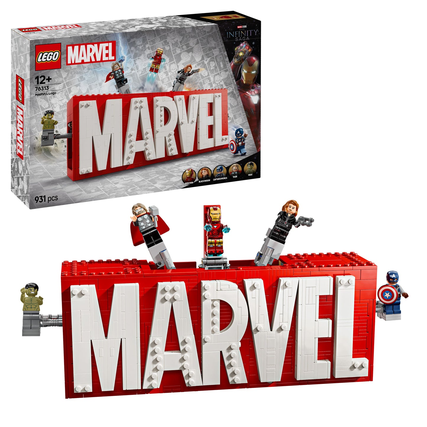 LEGO MARVEL Logo & Minigures 76313