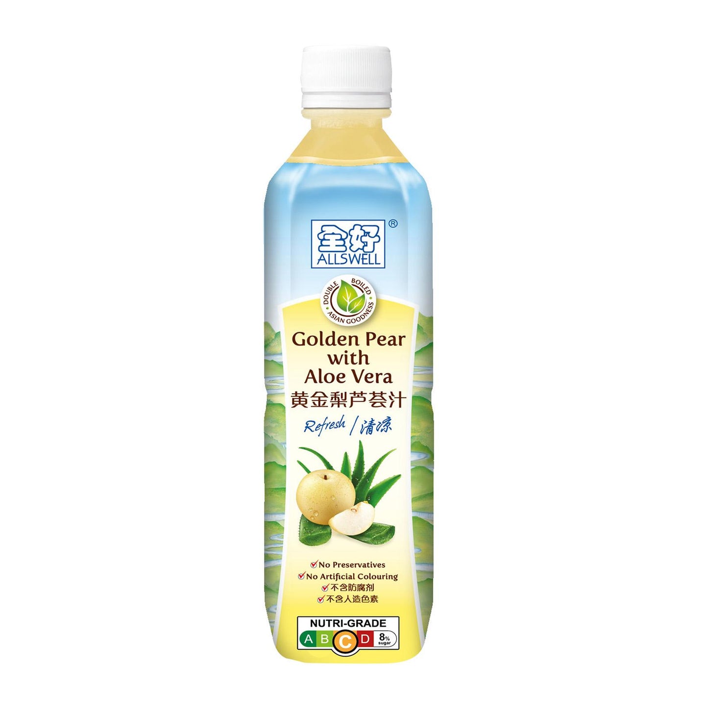 Allswell Bottle Drink - Golden Pear with Aloe Vera 500ml