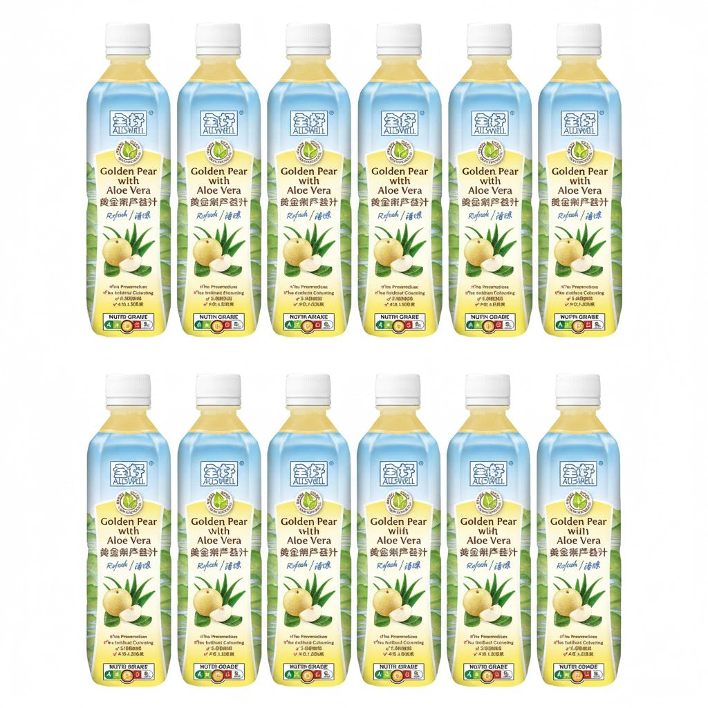 Allswell Bottle Drink - Golden Pear with Aloe Vera (500ml x 12)