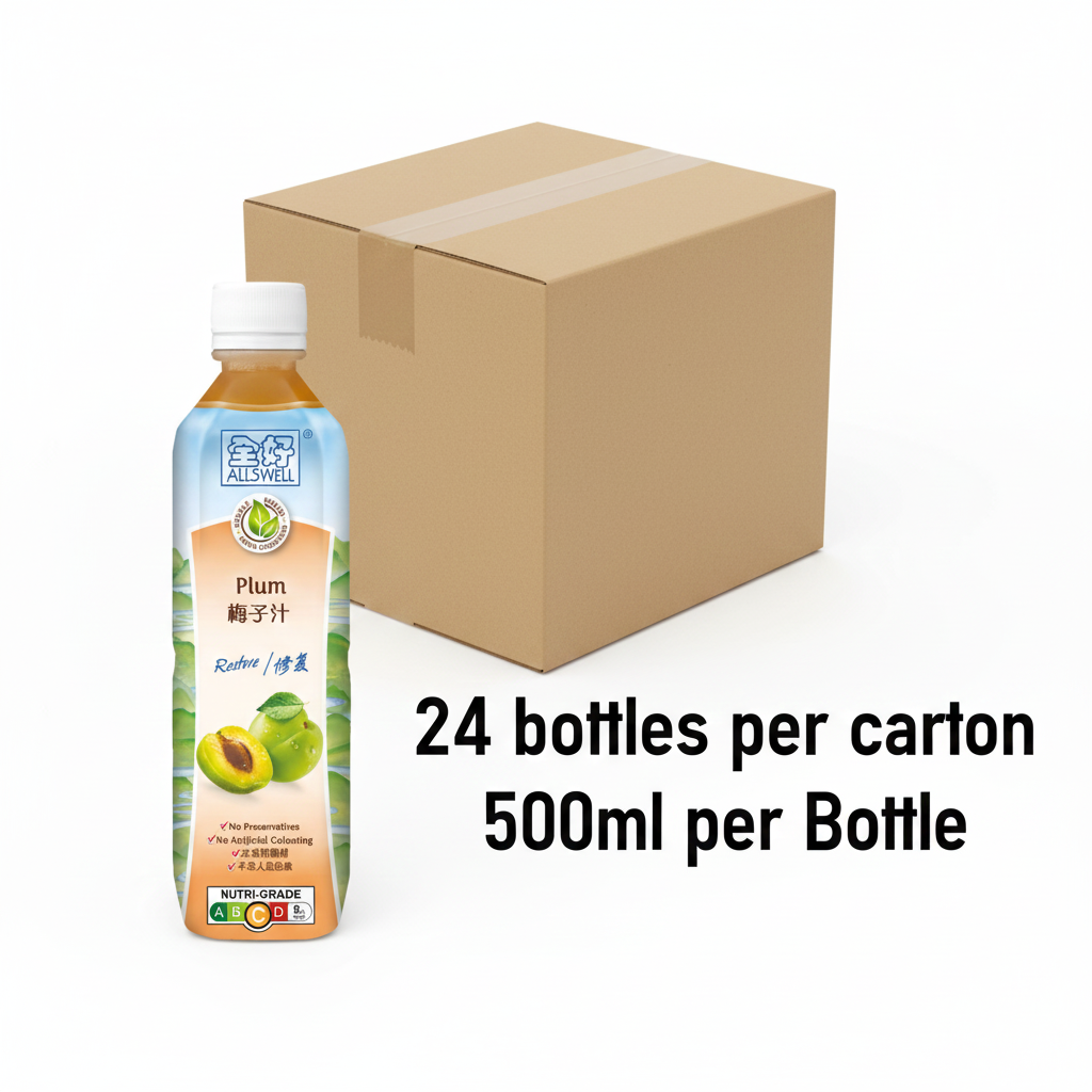 Allswell Bottle Drink - Plum (500ml x 12)