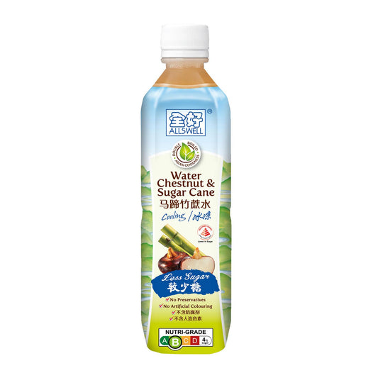 Allswell Bottle Drink - Water Chestnut & Sugar Cane - Less Sugar (500ml x 12)