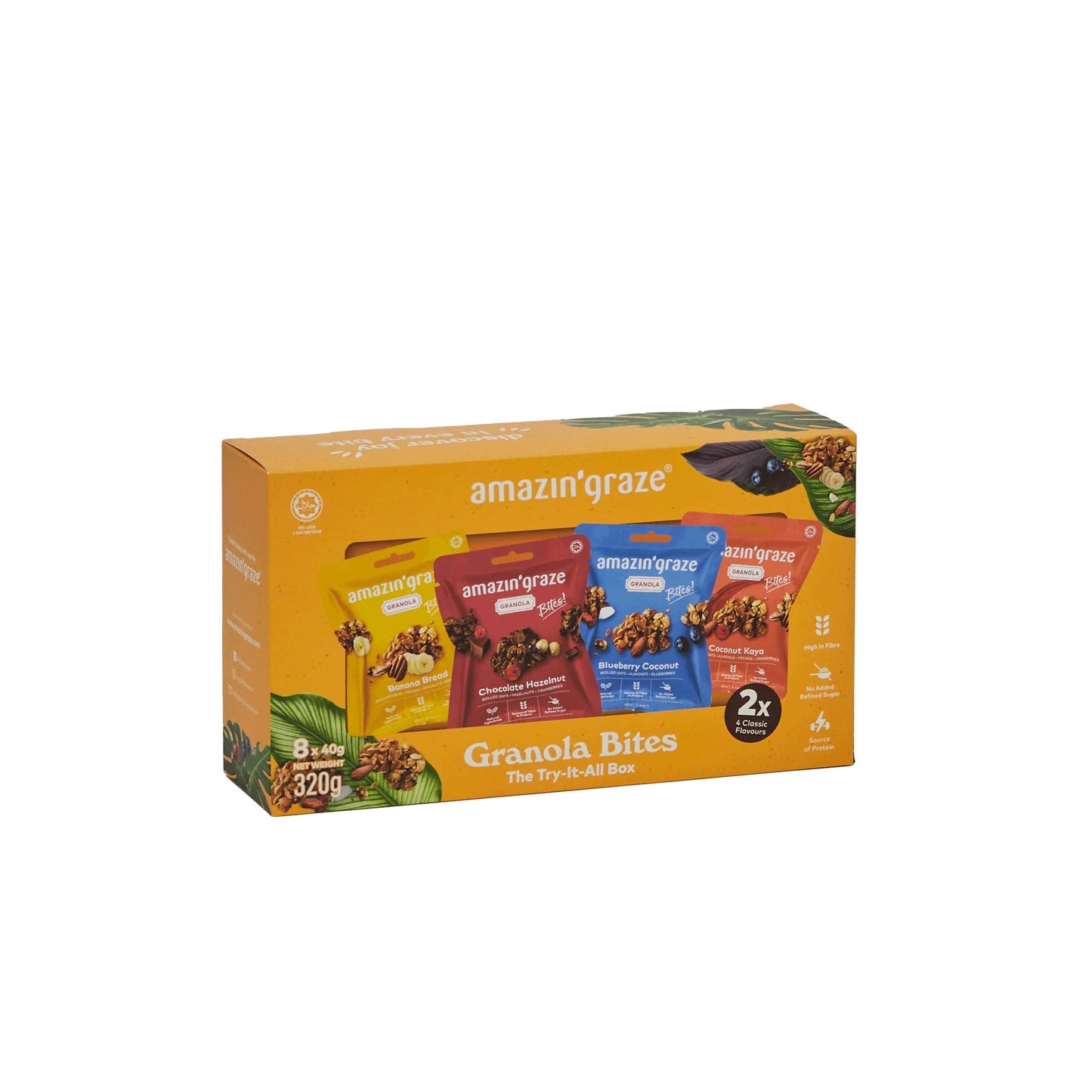 Amazin' Graze Granola Variety Box - 8 x 40g