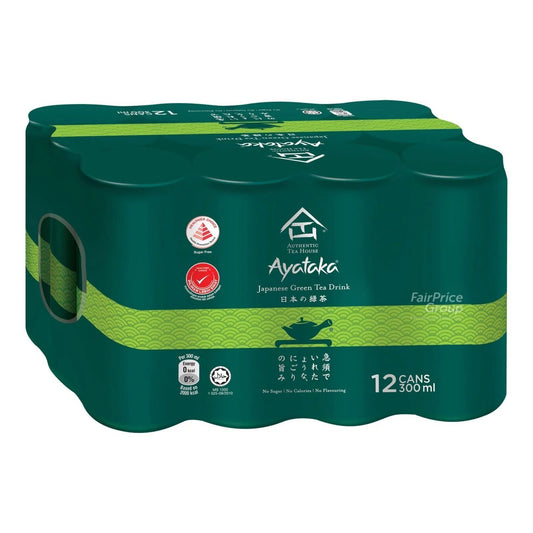 Authentic Tea House Ayataka No Sugar Japanese Green Tea (300ml x 12s)