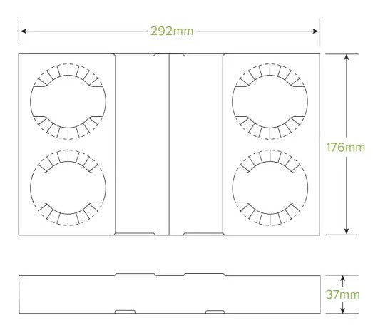 BioPak 2 & 4-cup Paper Tray