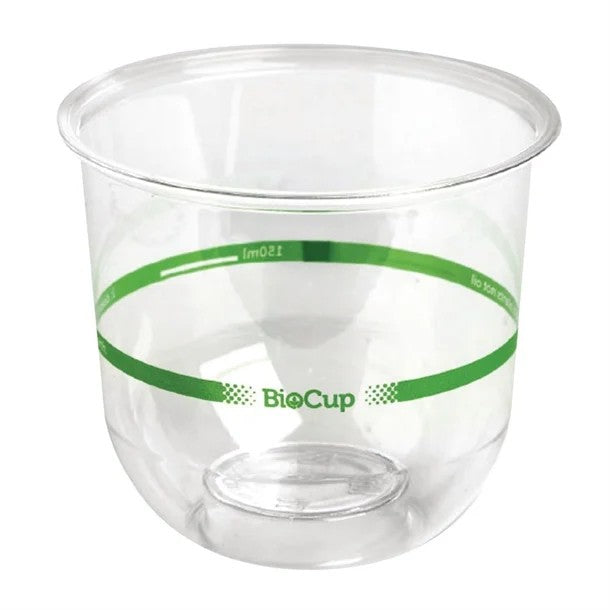 BioPak 360ml Clear Bio Cup with Sipper Lid