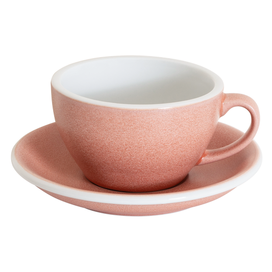 LOVERAMICS Egg Set of 1 x 250ml Cappuccino Cup and Saucer (Mineral Colours) - Dian by Nimbus Labs