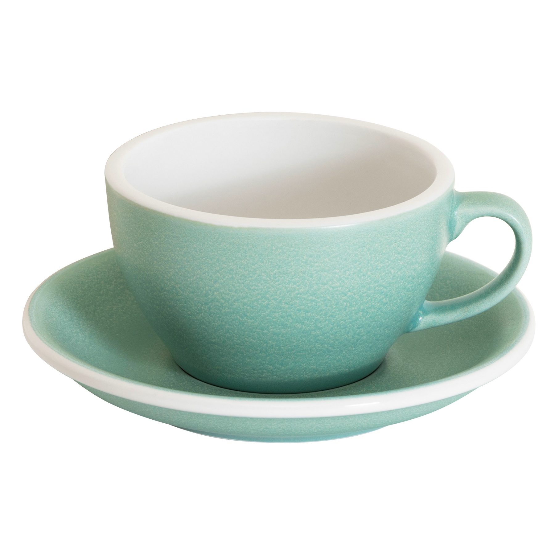 LOVERAMICS Egg Set of 1 x 250ml Cappuccino Cup and Saucer (Mineral Colours) - Dian by Nimbus Labs