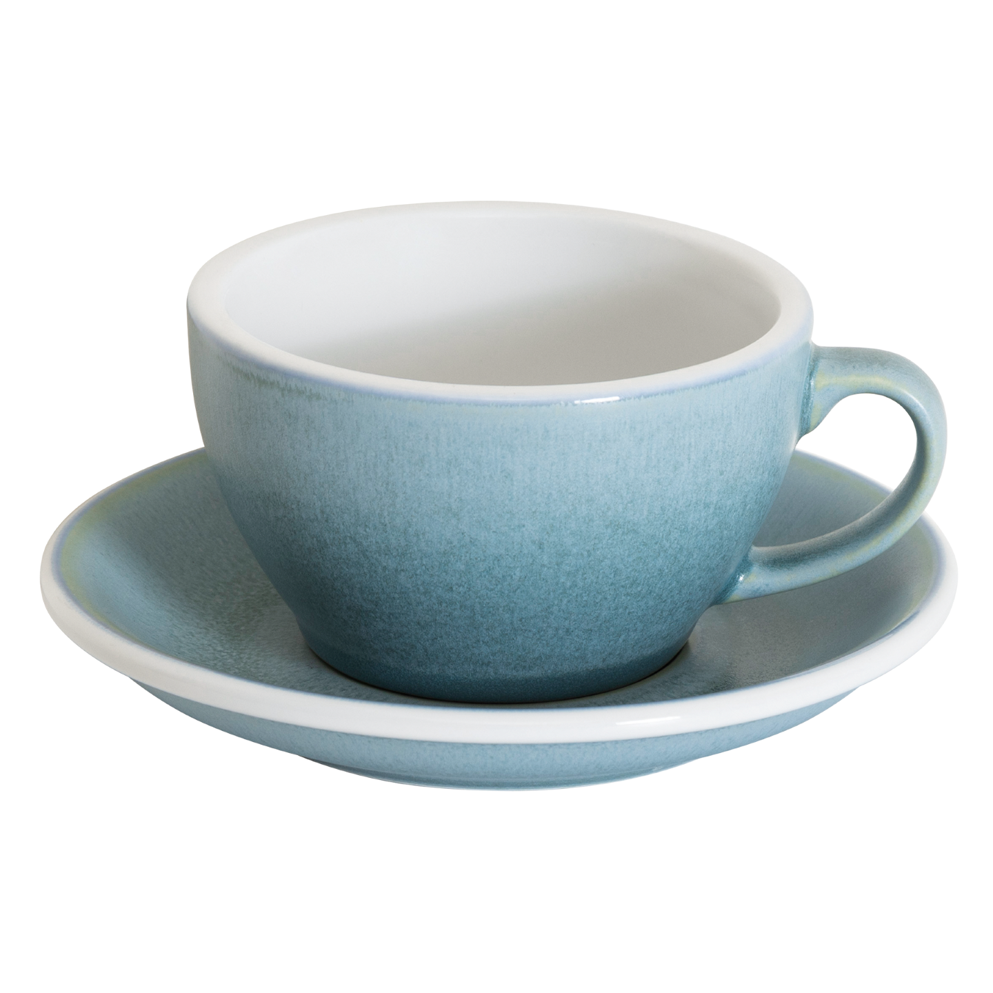 LOVERAMICS Egg Set of 1 x 250ml Cappuccino Cup and Saucer (Mineral Colours) - Dian by Nimbus Labs