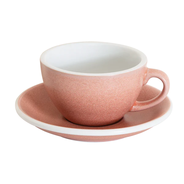 LOVERAMICS Egg Set of 1 x 200ml Cappuccino Cup and Saucer (Mineral Colours) - Dian by Nimbus Labs