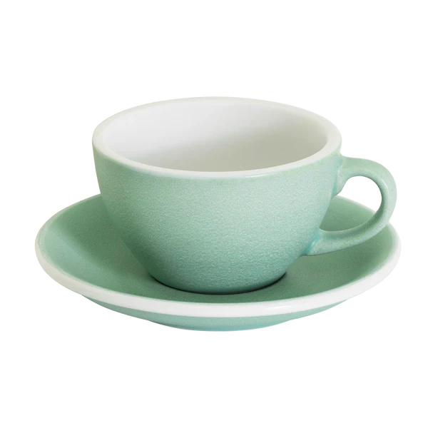LOVERAMICS Egg Set of 1 x 200ml Cappuccino Cup and Saucer (Mineral Colours) - Dian by Nimbus Labs