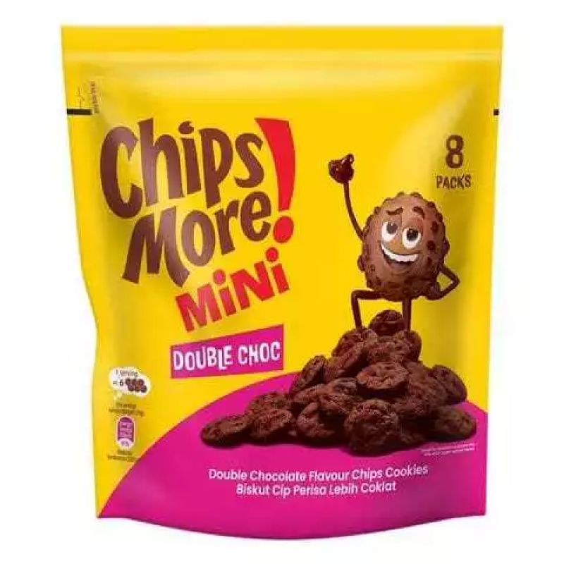 Chipsmore Mini Double Chocolate Chips Cookie - Multi Pack 28g x 8