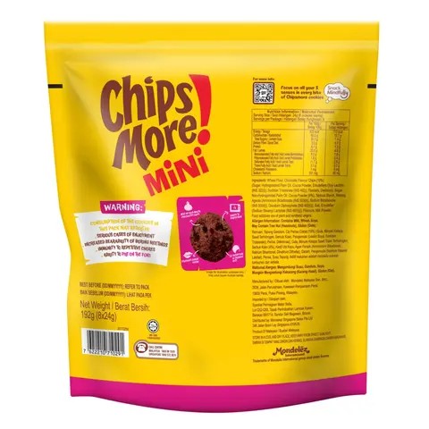 Chipsmore Mini Double Chocolate Chips Cookie - Multi Pack 28g x 8