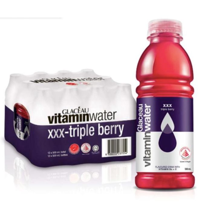 Glaceau Vitaminwater XXX Triple Berry (500ml x 12s)