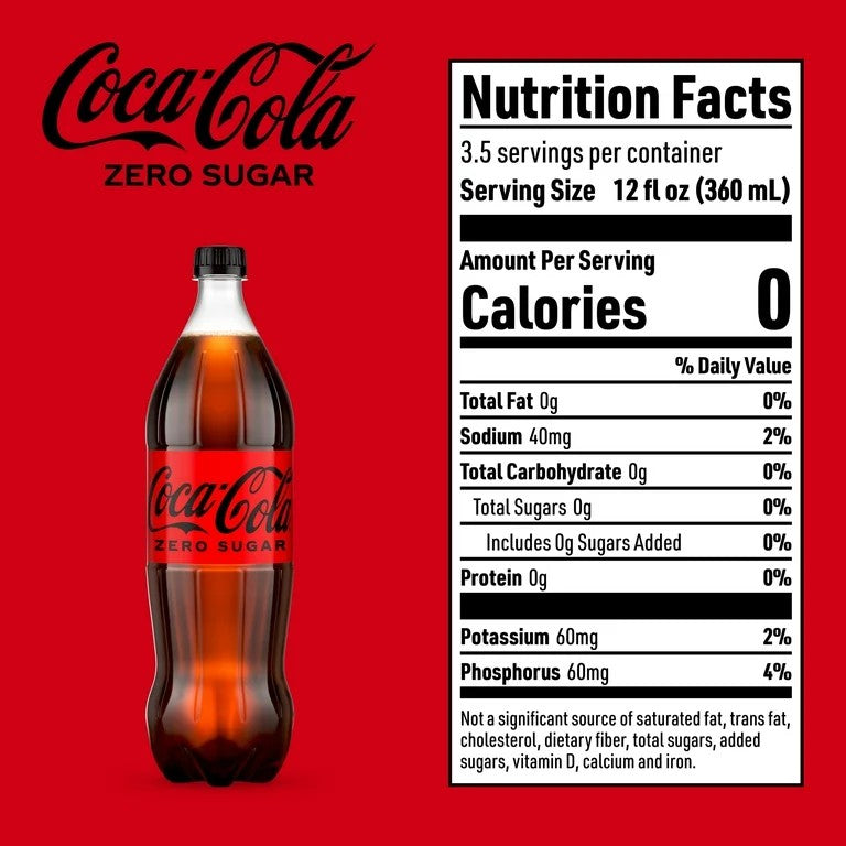 Coca-Cola Zero Sugar 1.5L Bottle