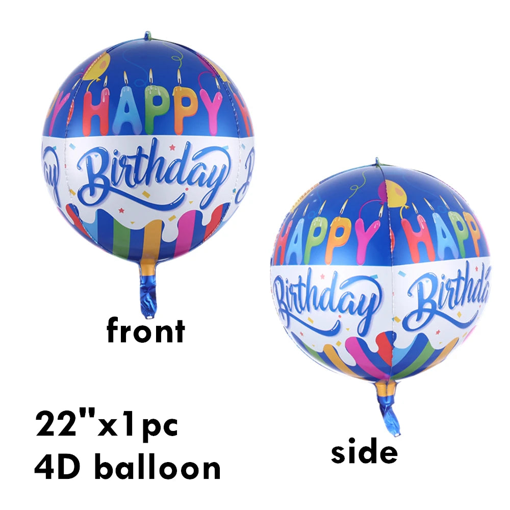 Happy Birthday Letters Balloons Set