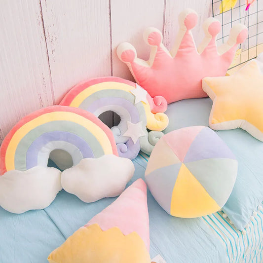 Candy Color Cloud Star Moon Plush