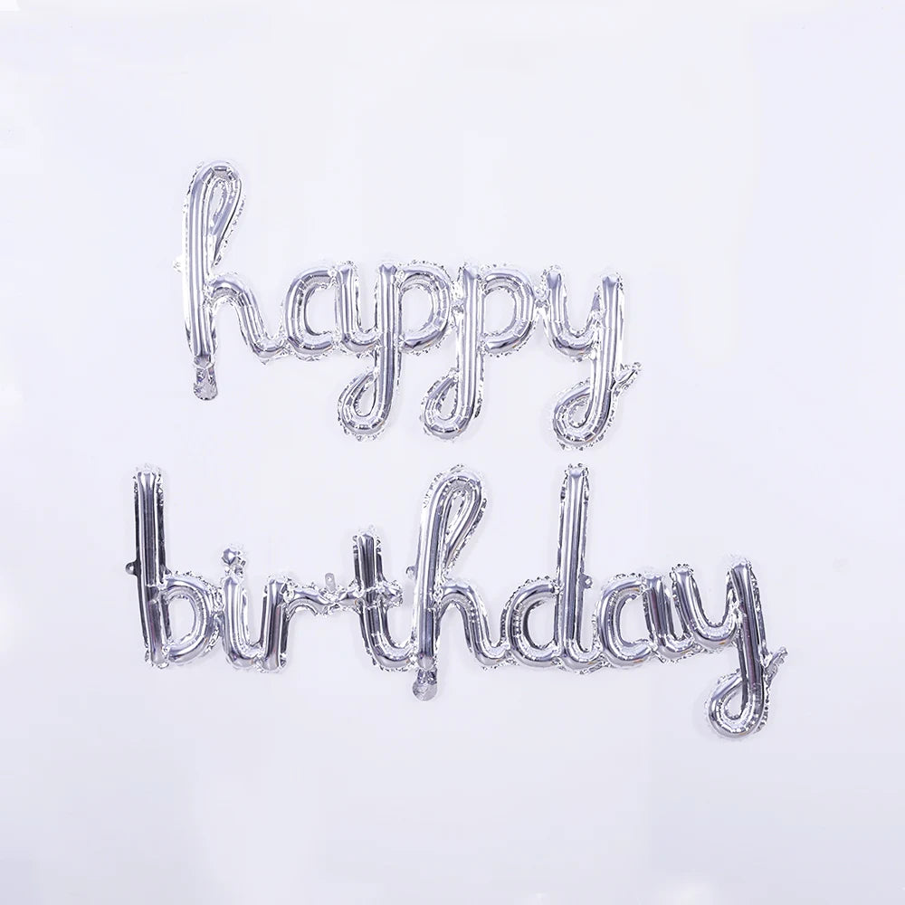 Happy Birthday Letters Balloons Set
