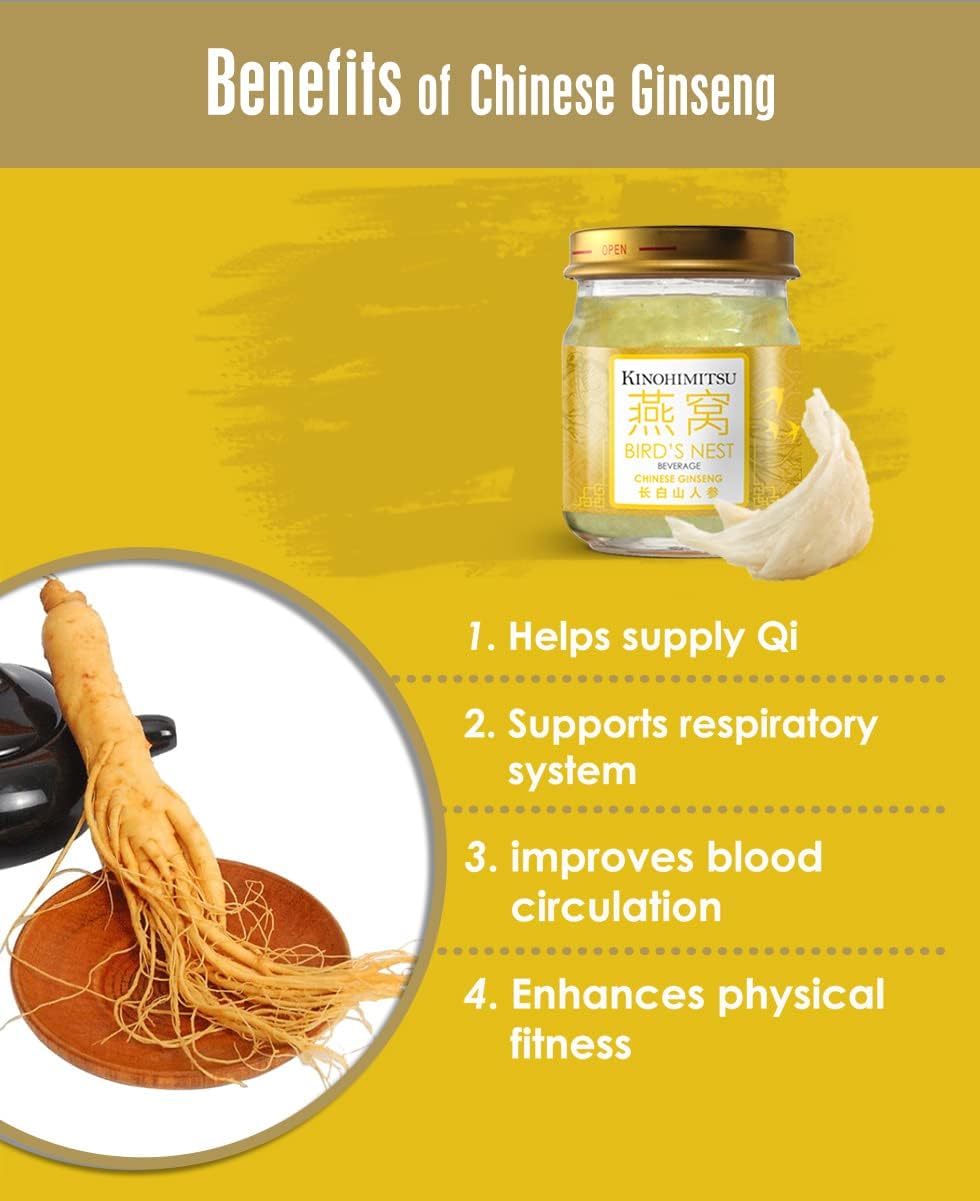 KINOHIMITSU BIRD NEST - CHINESE GINSENG 75GX6S PACK