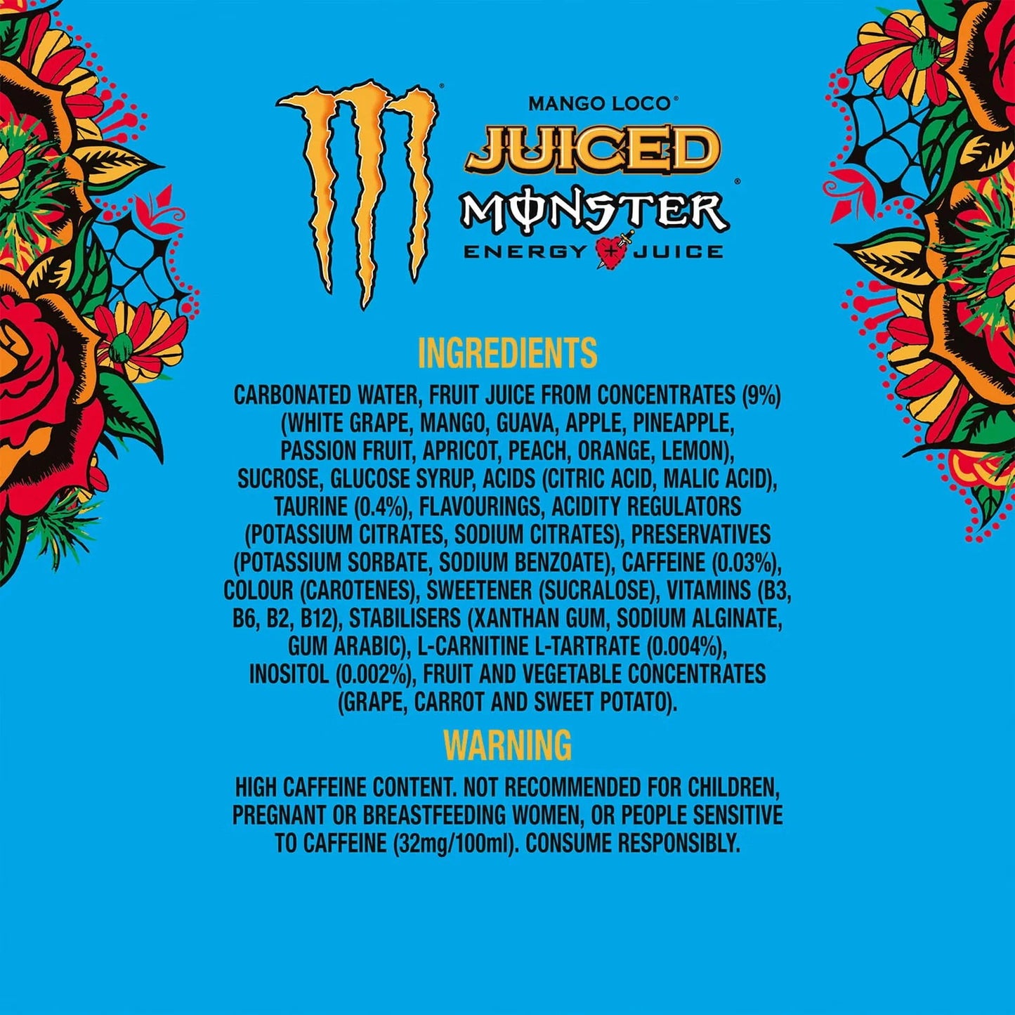 Monster Energy + Juice - Mango Loco (355ml x 24) Case