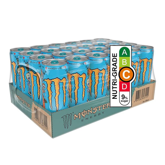 Monster Energy + Juice - Mango Loco (355ml x 24) Case