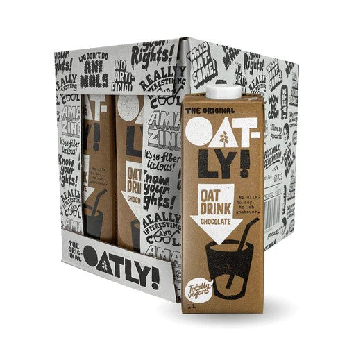 Oatly Dairy Free Oat Milk Drink - Chocolate (1L x 6) Case