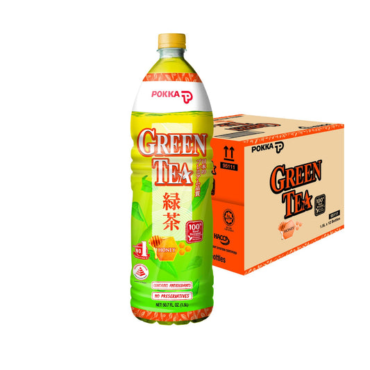 Pokka Honey Green Tea (1.5L x 12 Bottles) Carton