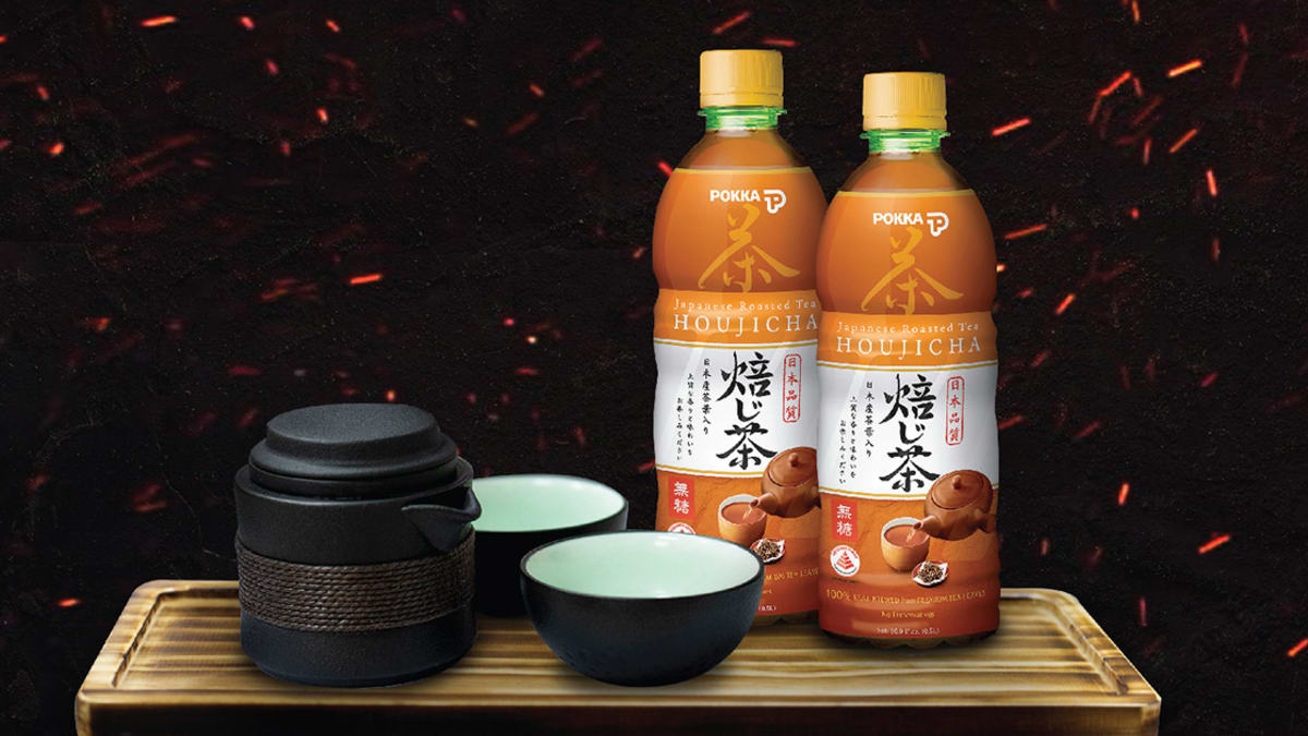 Pokka Houjicha Japanese Roasted Tea - No Sugar 500ml