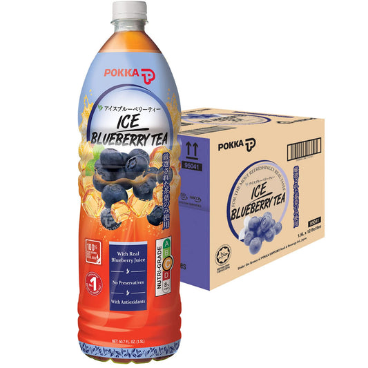 Pokka Ice Blueberry Tea (1.5L x 12 Bottles) Carton