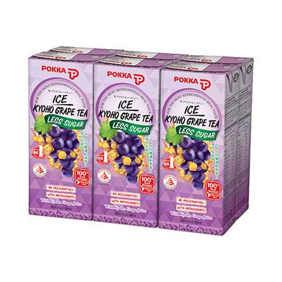 Pokka Ice Kyoho Grape Tea Less Sugar 250ml x 6s