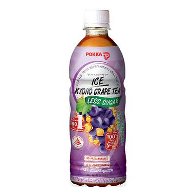 Pokka Ice Kyoho Grape Tea Less Sugar (500ml - Singles)