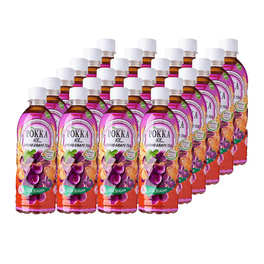 Pokka Ice Kyoho Grape Tea Less Sugar (500ml x 24) Case