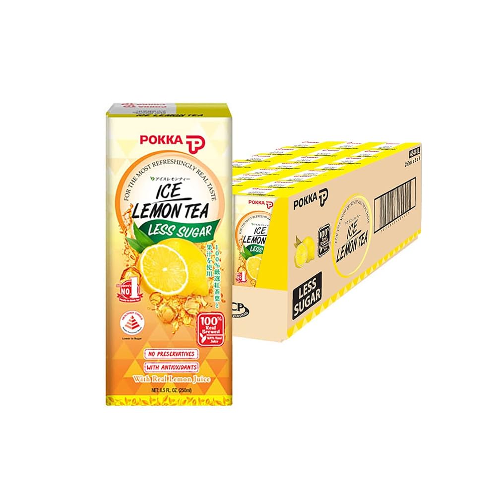 Pokka Ice Lemon Tea Less Sugar 250ml x 6s