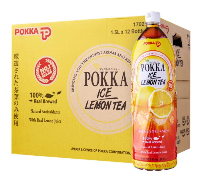 Pokka Ice Lemon Tea (1.5L x 12 Bottles) Carton