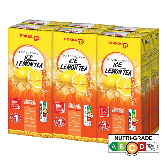 Pokka Ice Lemon Tea (250ml x 6 Tetra Packs)