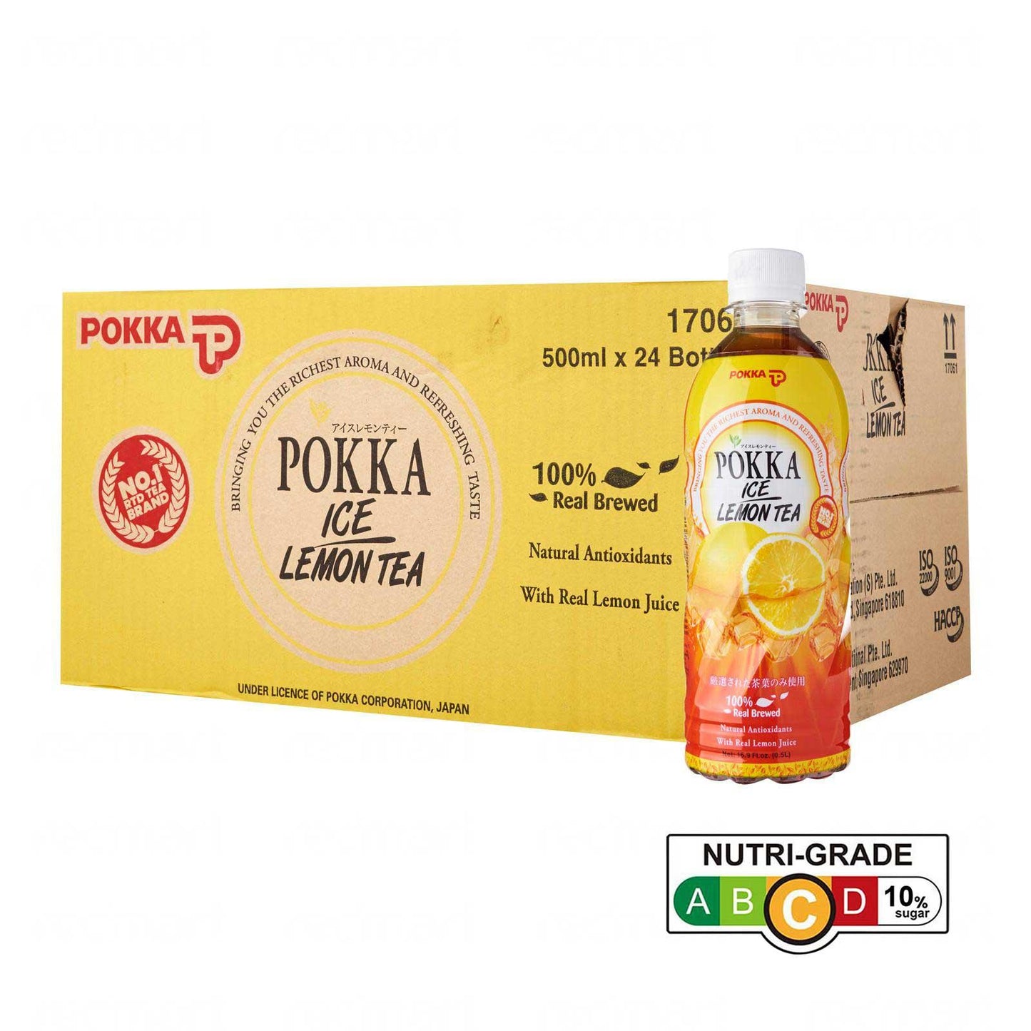 Pokka Ice Lemon Tea (500ml x 24) Case