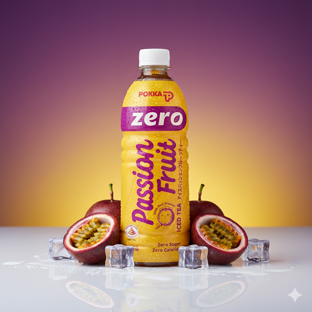 Pokka Ice Passionfruit Tea ZERO SUGAR 500ML X 24