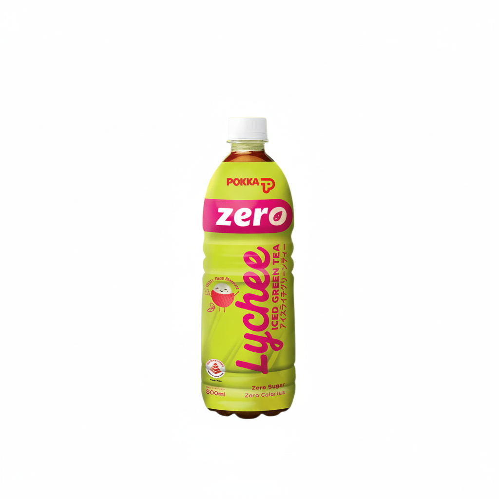 Pokka Ice Lychee Green Tea ZERO SUGAR 500ML X 24