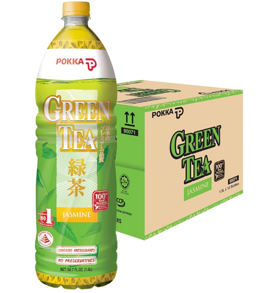 Pokka Jasmine Green Tea (1.5L x 12)