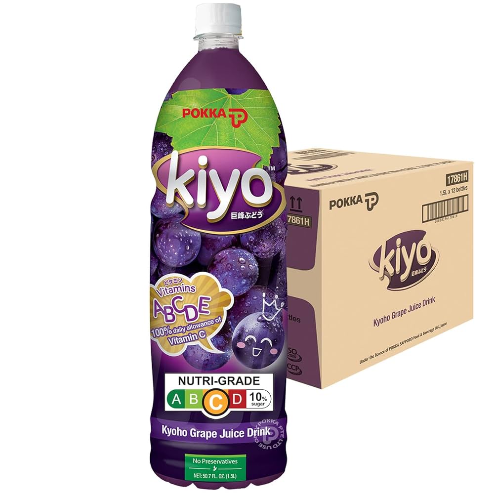 Pokka Kiyo Kyoho Grape Juice Drink (1.5L x 12)