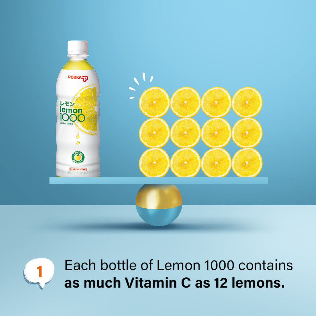 Pokka Lemon 1000 500ML x 24