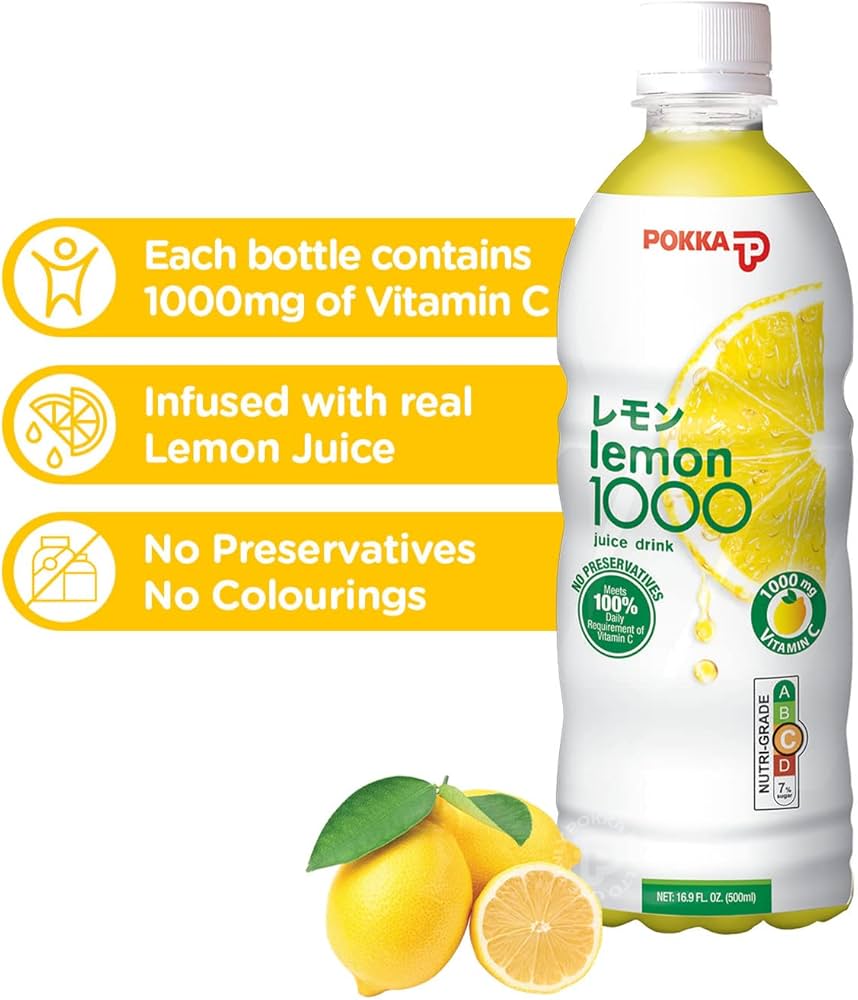 Pokka Lemon 1000 500ML x 24