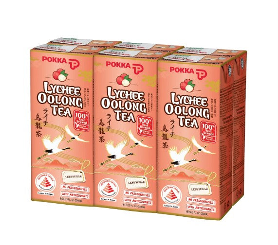 Pokka Lychee Oolong Tea 250ml x 6s