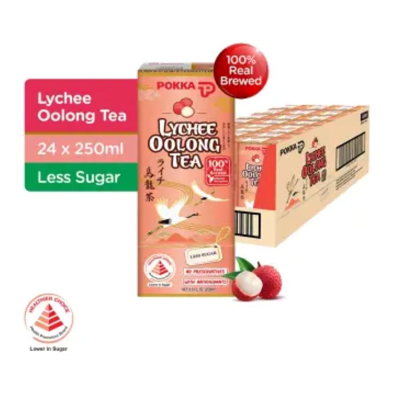 Pokka Lychee Oolong Tea 250ml x 6s