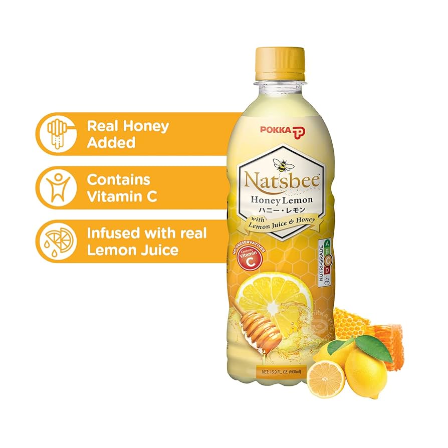 Pokka Natsbee Honey Lemon (500ml x 24) Case