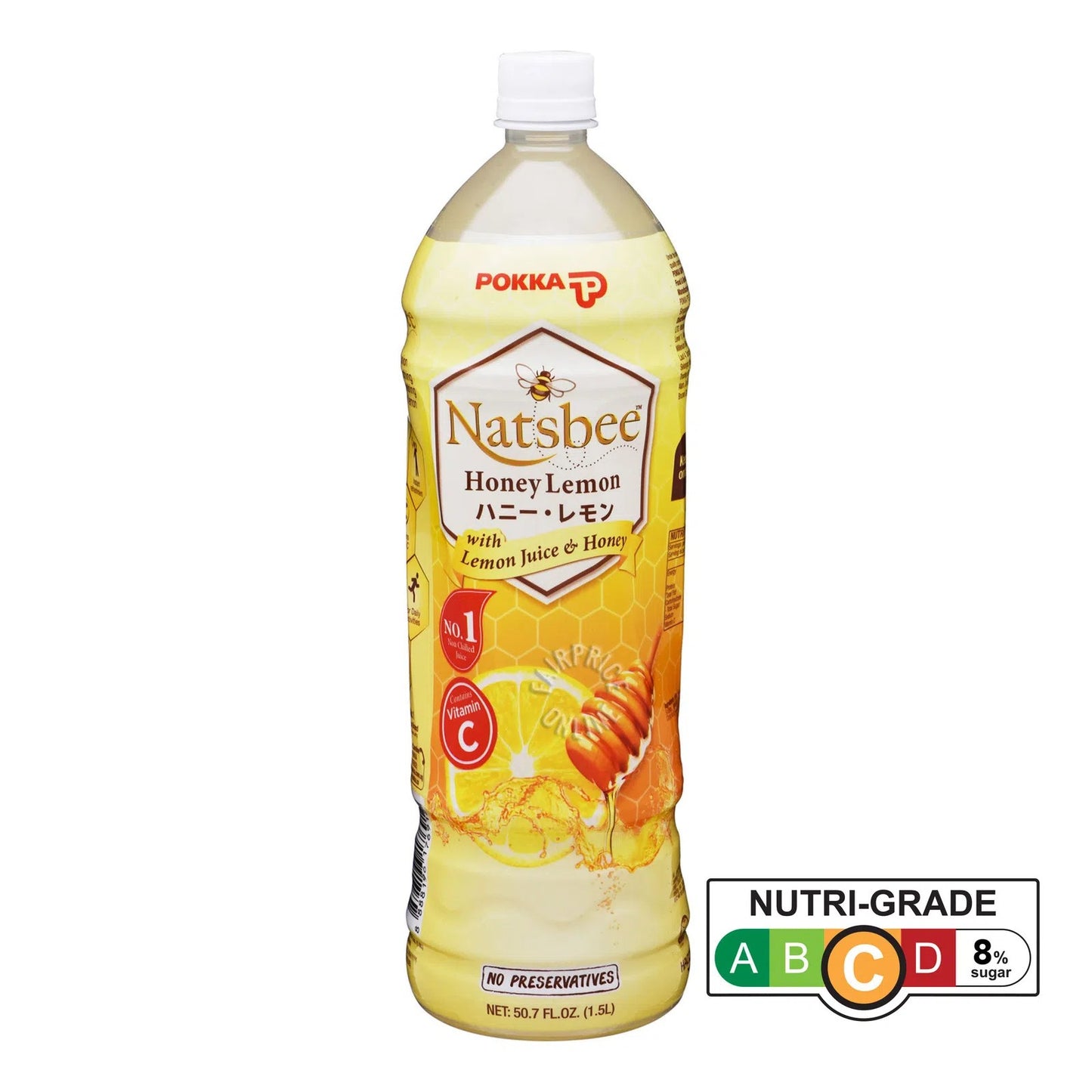 Pokka Natsbee Honey Lemon Drink (1.5L x 12)