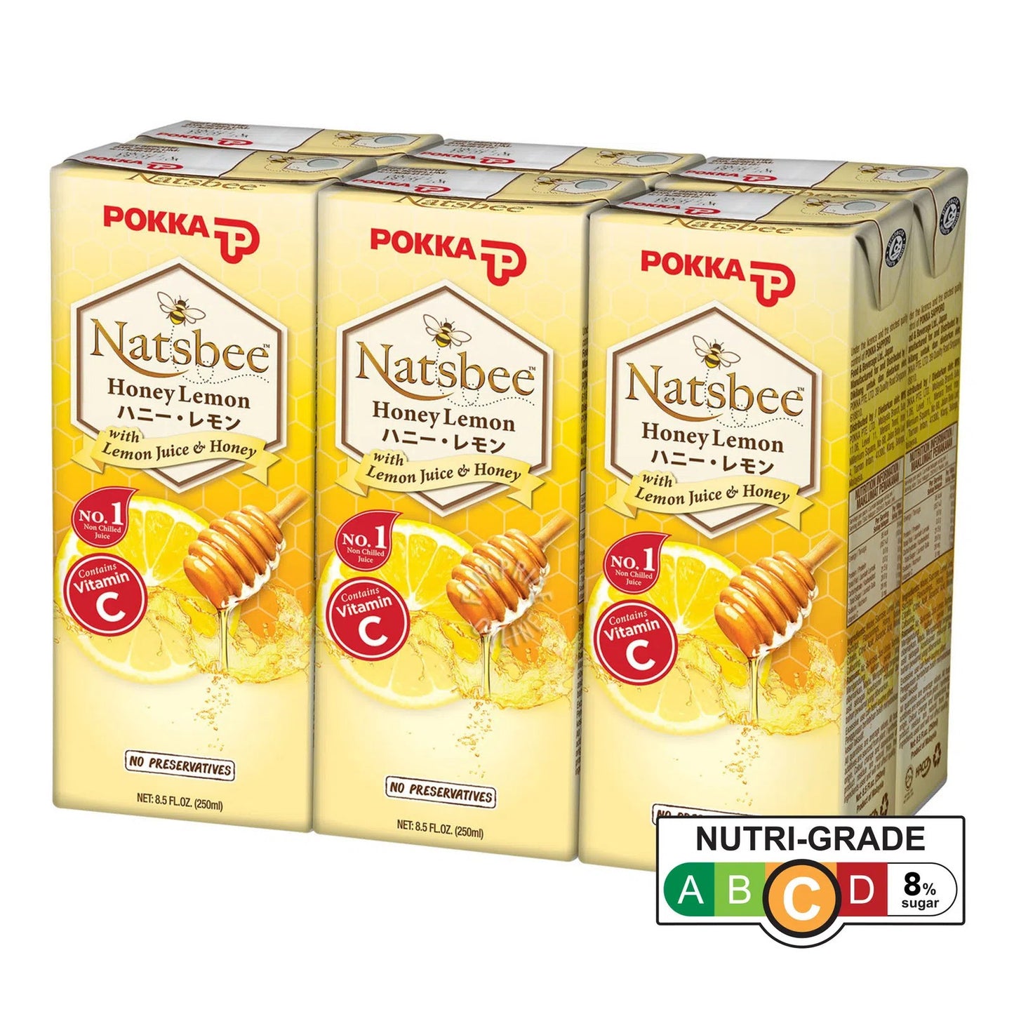 Pokka Natsbee Honey Lemon Drink 250ml x 6s